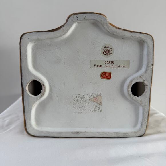 Vintage Lefton 1986 Geo Z Colonial Village McCauley House Lighted Ceramic - Picture 7 of 7